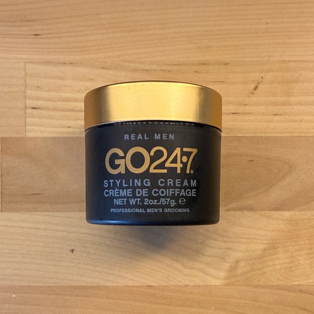 GO247 Styling Cream for Men - Black and Gold